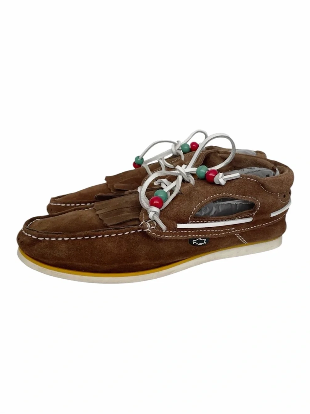 Dolfie Landom Hi Chukka Moccasins Mens 8.5 EU 42 Suede Fringe Boho Shoes